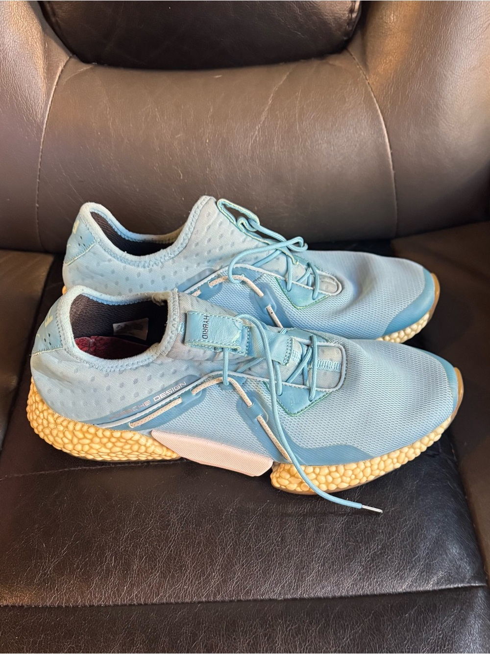 Puma Light Blue Athletic Sneakers with Cream Sole